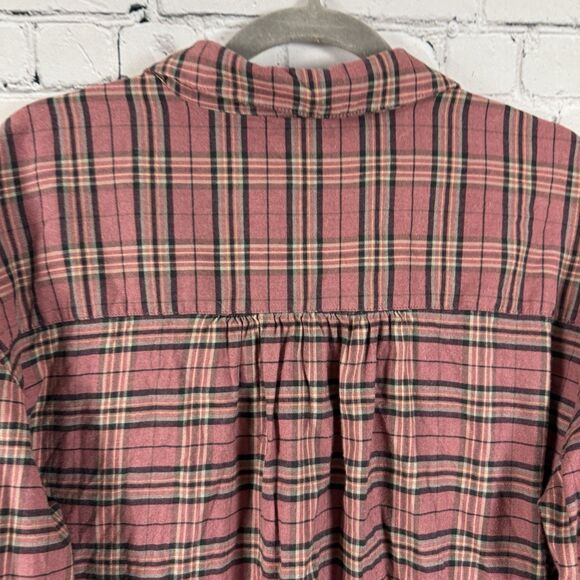 Faherty Olli Top In Red Mountain View Plaid Womens Size Large L Preppy Casual - Picture 10 of 14